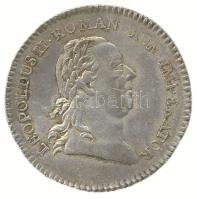 Német Államok / Frankfurt Am Mein 1790. 2 Dukát "II. Lipót" ezüst (Ag) próbaveret (3.9g/26mm) T:2 RR! German States / Frankfurt Am Mein 1790. 2 Ducat "Lepold II" silver (Ag) Trial Strike / Pattern "LEOPOLDUS II ROMANOROM IMPERATOR / FELICITAS PUBLICA - ELECT FRANCOF DXXX SEPT MDCCLXXXX" (3.9g/26mm) C:XF RARE! Krause Pn62.