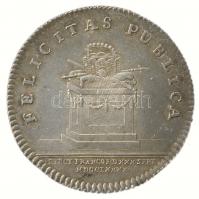 Német Államok / Frankfurt Am Mein 1790. 2 Dukát "II. Lipót" ezüst (Ag) próbaveret (3.9g/26...