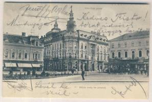 Kolozsvár Mátyás square, New York palace