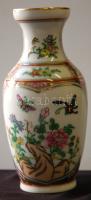 Jelzett, kézzel festett kínai porcelán vázácska / Hand-painted Chinese porcelain vase 17cm