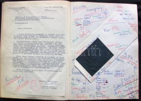 1969 A Budapesti Távbeszélő Igazgatóság brigádnaplója sok érdekességgel aláírásokkal