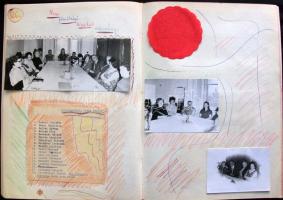 1969 A Budapesti Távbeszélő Igazgatóság brigádnaplója sok érdekességgel aláírásokkal