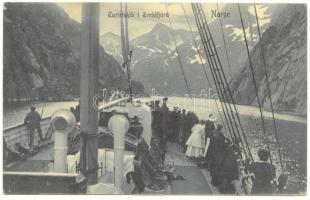 1913 Bolgár Imre író érdekes, politikai tartalmú képeslapja Lóránd Jenőnek Norvégiából. /
1913 Autog...