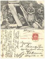 1908 Konrad Nielsen nyelvész, finnugrista Lappföldről, megjelenő lapp szótárának gyűjtőútjáról írt, magyar nyelvű képeslapja Szádeczky Lajos történésznek. / 1908 Autograph postcard of Konrad Nielsen linguist from his trip to Lappland