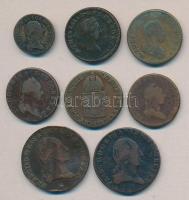 Ausztria/magyar verdejel 1780K 1Kr (2x) + 1781S 1Kr + 1790S 1Kr + 1782B 1/4Kr + 1800S 3Kr (2x) 1816B...