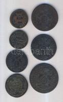 Ausztria 1761P 1Kr + 1800A 1Kr + 1800G 3Kr (2x) + 1800A 6Kr + 1765. 1Kr + 1787G 1S T:2-,3
Austria 17...