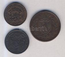 Belgium 1835. 2c + Luxemburg 1901. 2 1/2c T:2 + Olasz Államok/Szardínia 1826P 5c T:3
Belgium 1835. 2...