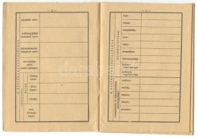 cca 1940 Zsoldkönyv, egyben személyazonossági igazolvány