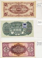 Magyar és külföldi bankjegy tétel összesen 56db kizárólag különféle fázis-, tév-, próba-, előlapi- és hátlapi nyomatok, minta, tervezet, vágási hibás és teljes ív kiadásokkal! A specializált gyűjtemény albumba rendezett és a hibák/eltérések leírásaival indexelt! T:Vegyes /  Special collection of Hungarian and foreign banknotes in collectors album with 56 pieces of different paper money with various specimen, trial strike, printers proof, foxing and cutting errors! C:Mixed