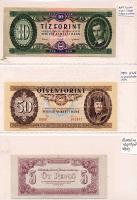 Magyar és külföldi bankjegy tétel összesen 56db kizárólag különféle fázis-, tév-, próba-, előlapi- é...