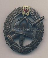 Br Tűzoltó jelvény zománcozott vörös főnix madárral T:2 Bronze firefighter badge with enamelled red phoenix bird C:XF