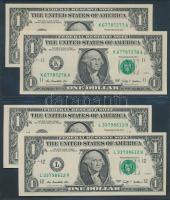 USA 2003A. 1$ "F" (2x) + 2006. 1$ "G" (2x) + 2009. 1$ "K" (2x) + 1$ &q...