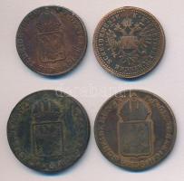 Ausztria/magyar verdejel 1816B 1/2Kr + 1Kr (2x) + 1851B 1Kr T:2,3