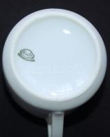 cca 1920 6 személyes porcelán teáskészlet, egy csésze hiányzik / 
Porcelain tea set (one cup missing...