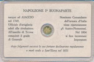 DN. "Bonaparte Napóleon" modern mini Au pénz 0.333 minőségű T:BU Eredeti vákuum díszcsomag...