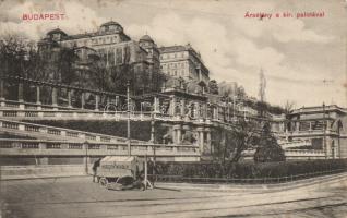 Budapest I. Királyi palota, ársétány, Hirsch Mihály bódéja (fl)