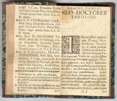 D. Hieronymus Stridoniensus: Epistolae selectae, vál. Franciscus Kunics. Cassoviae/Kassa, 1739, typi...