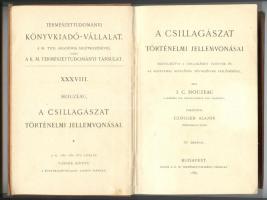 Jean-Charles Houzeau: A csillagászat történelmi jellemvonásai, ford. Czógler Alajos. 5 ábrával. Bp., 1889, K. M. Természettudományi Társulat. Kiadói egészvászon kötésben, jó állapotban