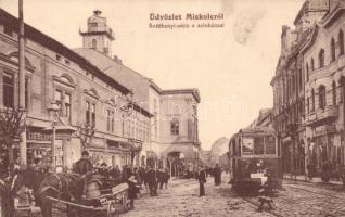 Miskolc Széchenyi utca villamossal (levágott / cut)