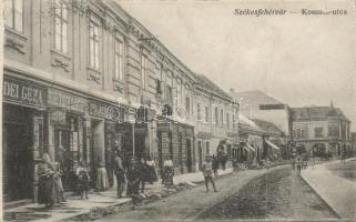 Székesfehérvár Kossuth utca, Robitsek Sándor és Folkert József üzletei