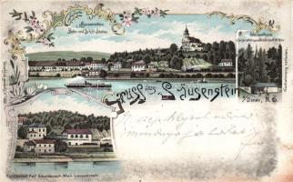 Säusenstein with the restaurant of Johann Holtz litho