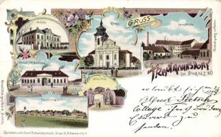1899 Trautmannsdorf with mill litho