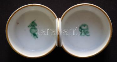 ~1930 Kézzel festett virágmintás jelzett Herendi porcelán fűszertartó hibátlan állapotban /
Handpain...