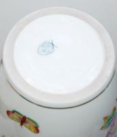 Kézzel festett sorszámozott nagyméretű Viktória-mintás jelzett Herendi porcelán váza hibátlan állapo...