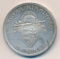 1938. 5P Ag "Szent István" T:2  ph
