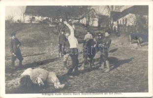 K.u.K. Military, Hungarian Hussars slaughtering a cow