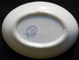 Kézzel festett sorszámozott Viktória-mintás jelzett Herendi porcelán tálka /
Handpainted numbered He...