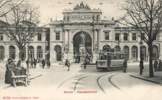 Zürich Main railway station, tram