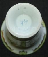 ~1950 Kézzel festett sorszámozott Viktória-mintás jelzett Herendi porcelán váza hibátlan állapotban ...