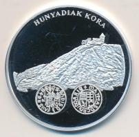 DN "A magyar pénz krónikája-Hunyadiak kora" Ag(999) emlékérem, (20g/38,61mm) T:PP Tanúsítv...