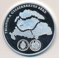 DN "A magyar pénz krónikája-Trianon" Ag(999) emlékérem, (20g/38,61mm) T:PP Tanúsítvánnyal....