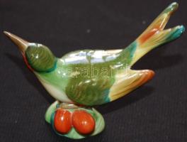 Kézzel festett jelzett Herendi porcelán madárka /
Hand-painted Herendi porcelain bird figure 11x10x6...