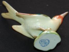 Kézzel festett jelzett Herendi porcelán madárka /
Hand-painted Herendi porcelain bird figure 11x10x6...
