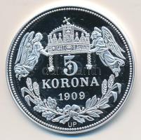 DN "Királyi koronák / II. András 5 korona" Ag(999) emlékérem, (20g/38,61mm) T:PP Tanúsítvánnyal. Csak 2000db!