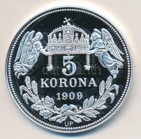 DN "Királyi koronák / I. Károly (Róbert) 5 korona" Ag(999) emlékérem, (20g/38,61mm) T:PP Tanúsítvánnyal. Csak 2000db!