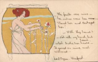 1899 Art Nouveau postcard