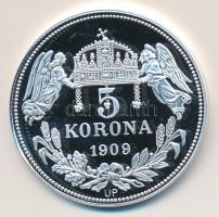 DN "Királyi koronák / Ferenc József 5 korona" Ag(999) emlékérem, (20g/38,61mm) T:PP Tanúsítvánnyal. Csak 2000db!