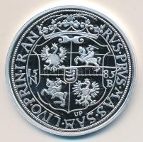 Magyar tallérok utánveretben "Báthory István tallérja 1585." Ag (0,999) 20g T:PP Tanúsítvánnyal, csak 2000db!