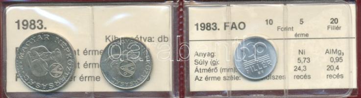 1983. "FAO" sor 20f, 5Ft, 10Ft eredeti plasztikcsomagolásban, tanúsítvánnyal T:BU