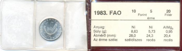 1983. "FAO" sor 20f, 5Ft, 10Ft eredeti plasztikcsomagolásban, tanúsítvánnyal T:BU