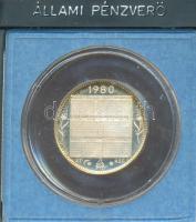 1980. "Naptár érem" Ag(835) emlékérem (5,5g/24mm) T:PP ÁPV tokban