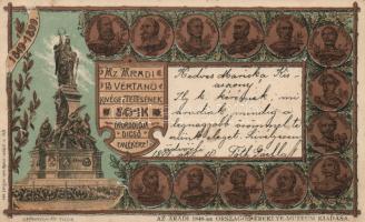1899 The 13 Martyrs of Arad, memorial card litho (EK)