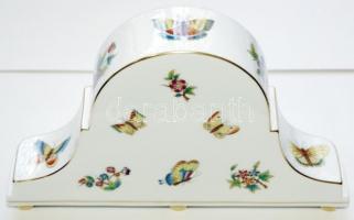 Kézzel festett sorszámozott Viktória avec bord en or mintás Herendi porcelán kandalló-óra quartz óra...