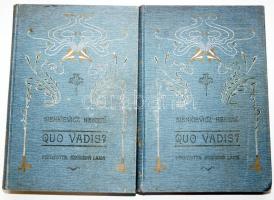 Sienkievicz Henrik: Quo vadis? Történeti regény Nero császár idejéből. I-II. Pataky László eredeti rajzaival. ford.: Szekrényi Lajos. Bp., 1901. A forditó kiadása (Stephaneum). Festett Gottermayer egészvászon kötésben