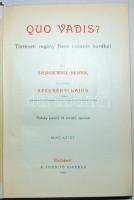 Sienkievicz Henrik: Quo vadis? Történeti regény Nero császár idejéből. I-II. Pataky László eredeti r...