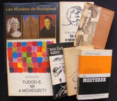 8 db jó és érdekes művészeti könyv pl: Than Mór album. Szász Endre könyv, egyéb